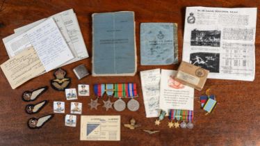 A set of 4 WWII RAF medals for Flight Lieutenant P. A. Clinch