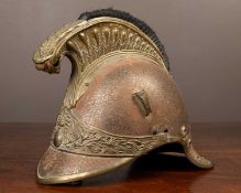 A 19th century French Dragoons helmet