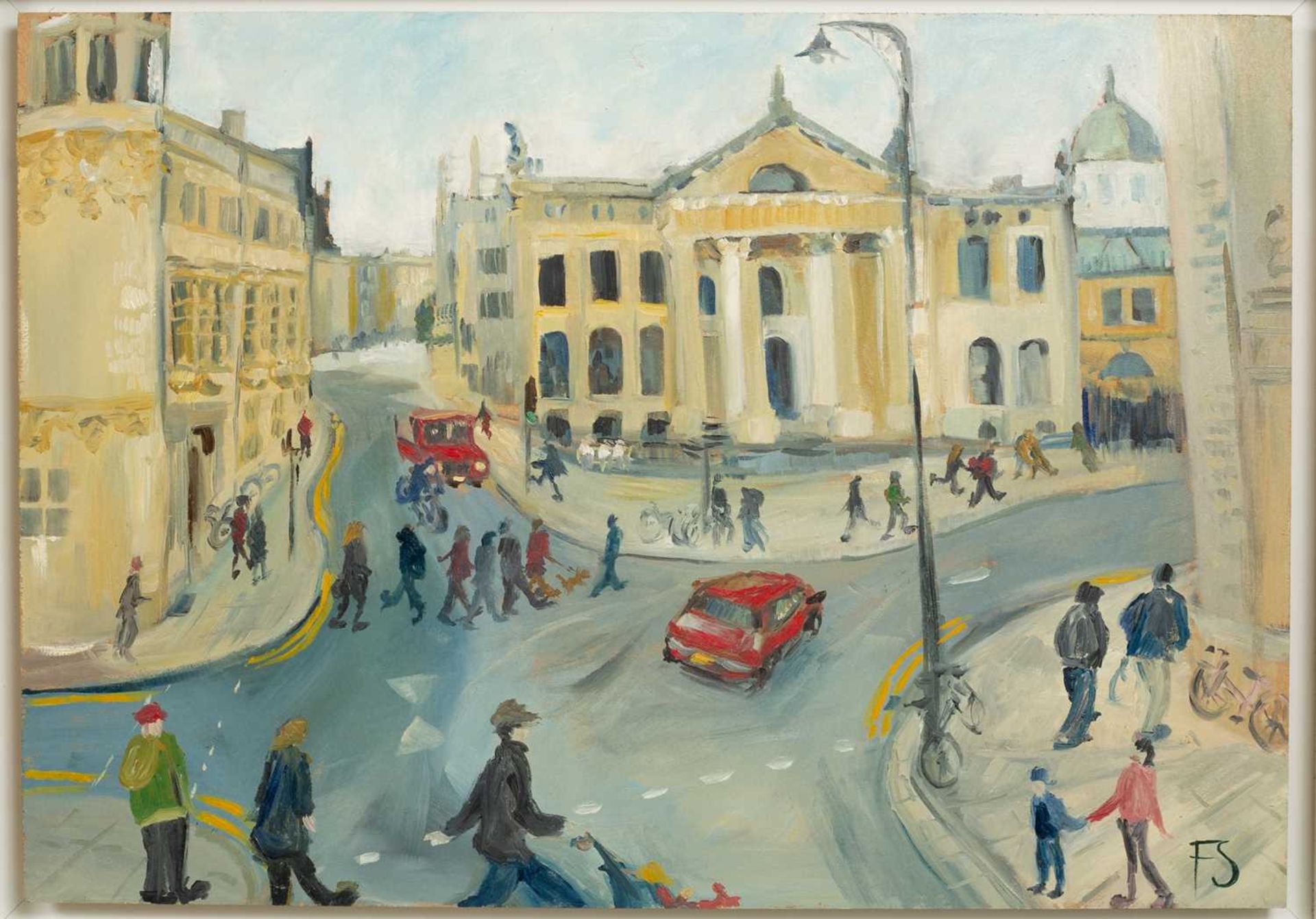 20th century British school, Two Oxford street scene paintings - Image 3 of 4