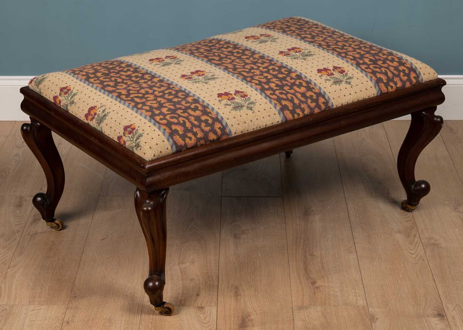 A Victorian mahogany stool - Image 4 of 5