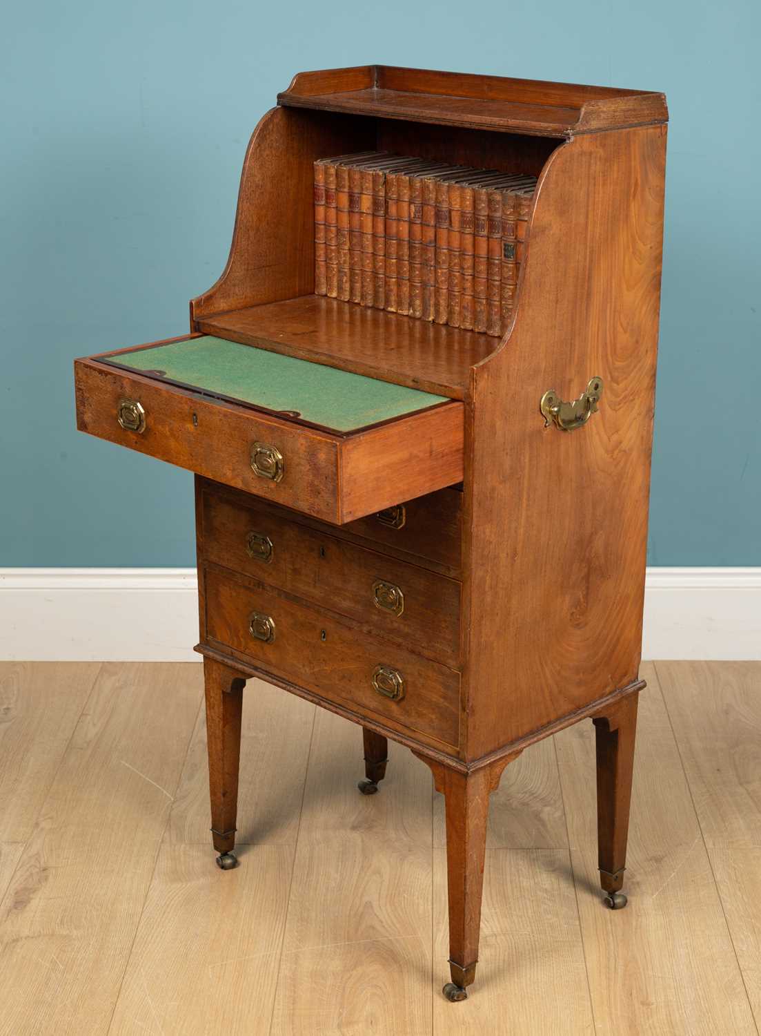 A Regency mahogany library writing cabinet - Image 2 of 6