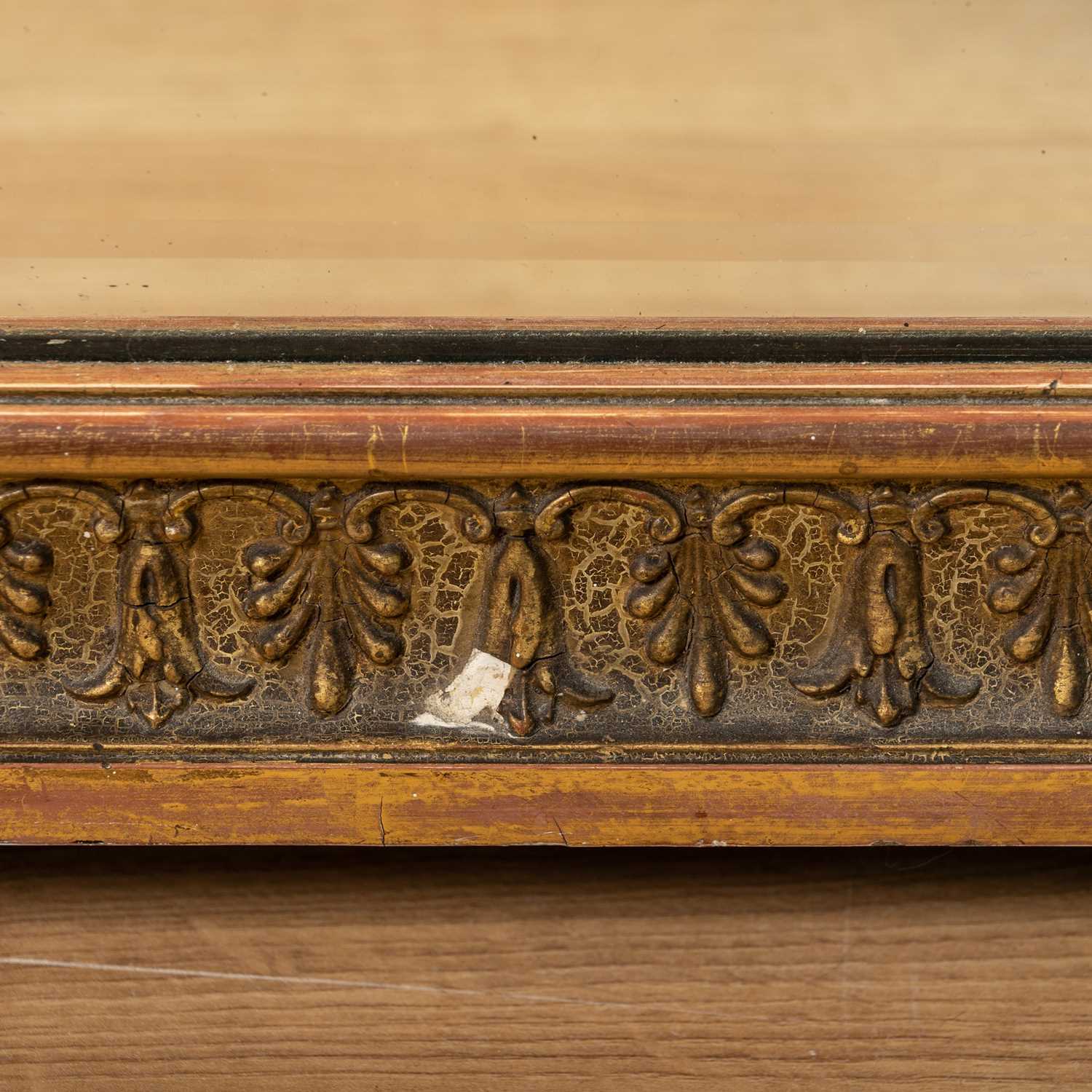 A 19th century rectangular giltwood wall mirror - Image 4 of 5