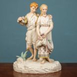 A Royal Worcester Hadley figural group