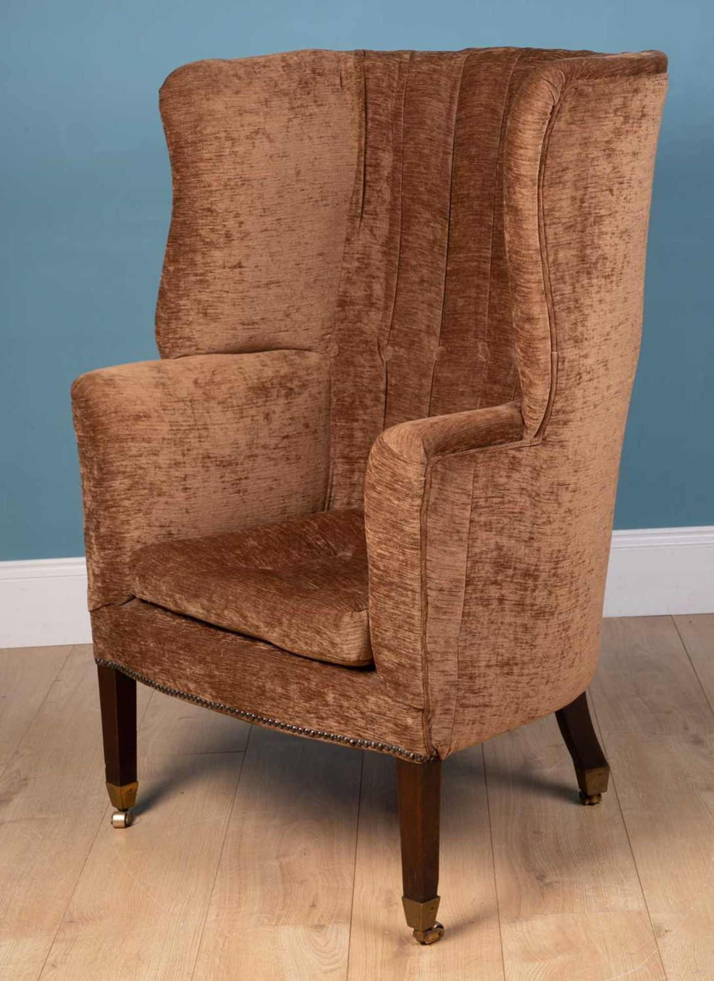 An antique wingback armchair - Image 2 of 4