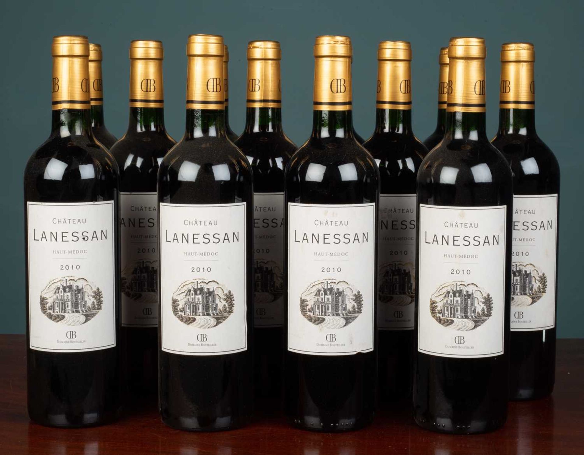 Twelve bottles of Chateau Lanessan