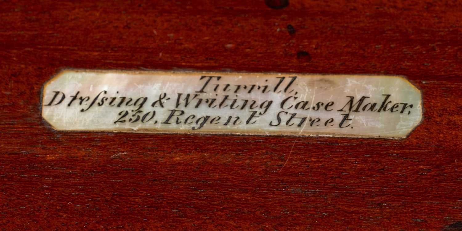 A Victorian coromandel veneered and mahogany sloped writing box - Image 4 of 4