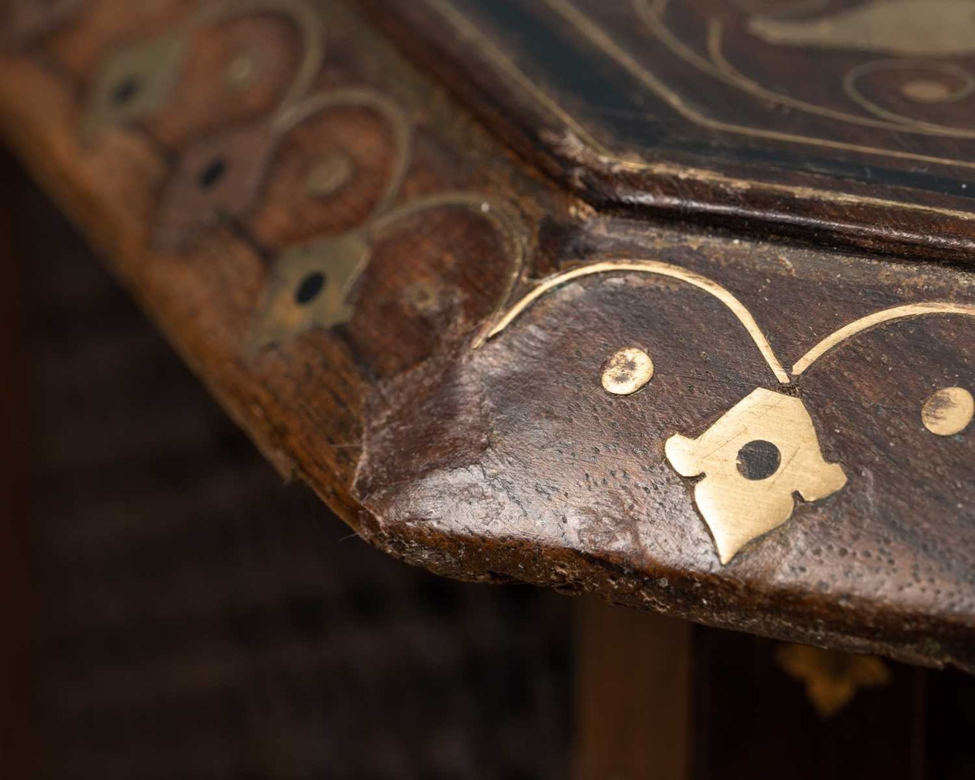 A late 19th century style Anglo-Indian octagonal folding coffee table - Image 4 of 9