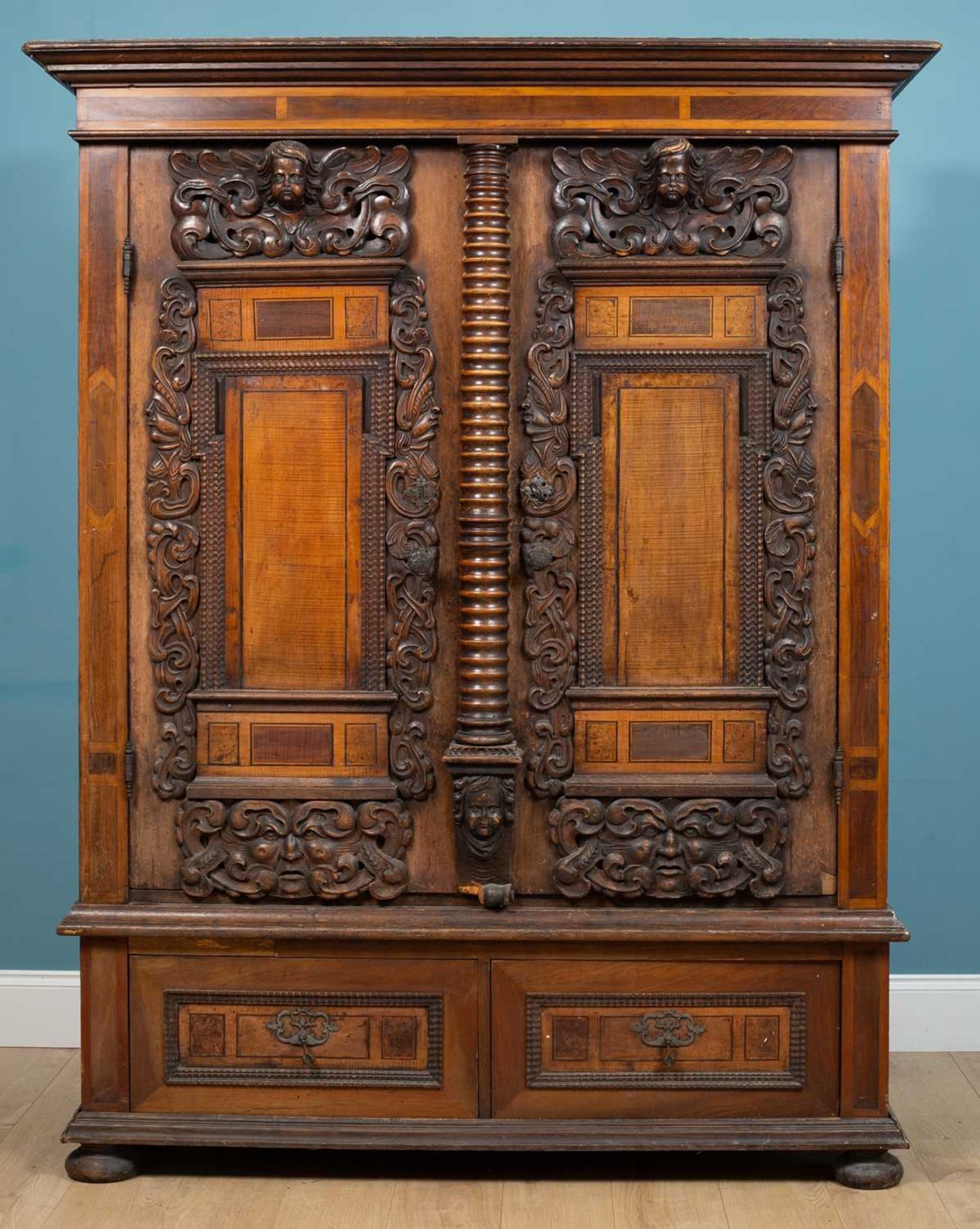 An 18th century style European armoire