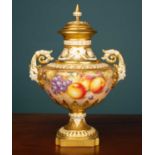 A Royal Worcester vase and cover