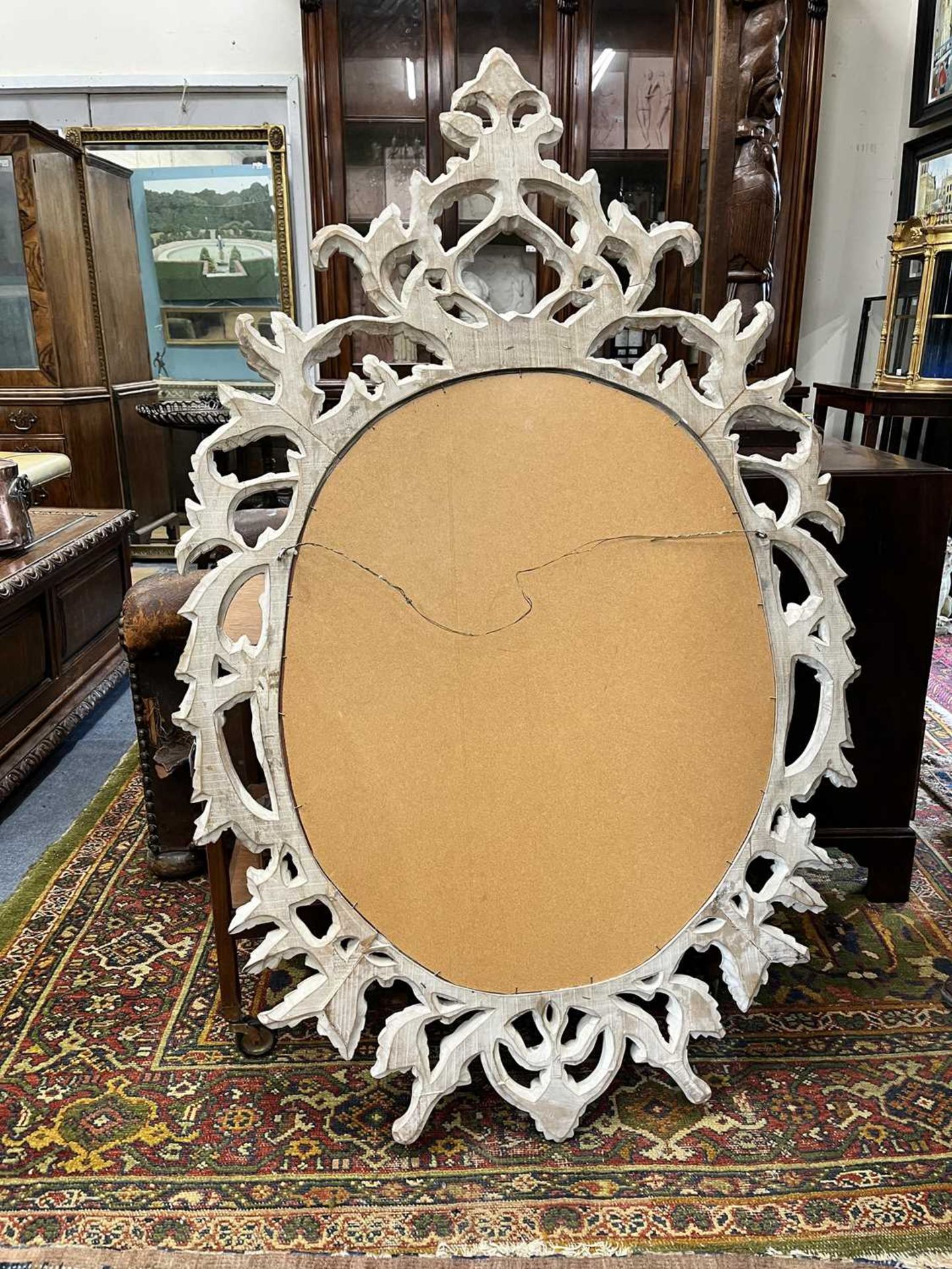 A large Rococo style wall mirror - Image 2 of 10