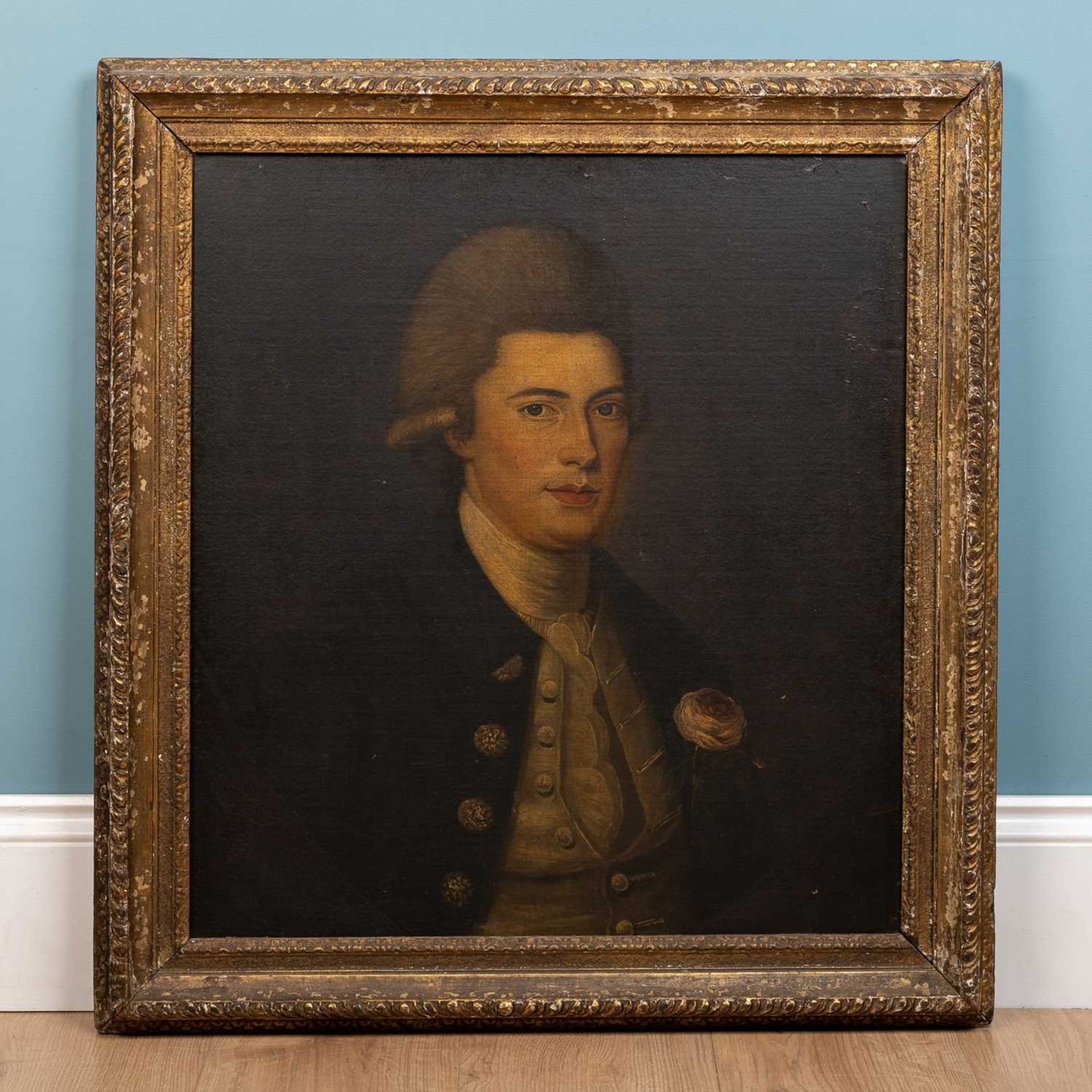 18th century school, portrait of a gentleman - Image 2 of 8