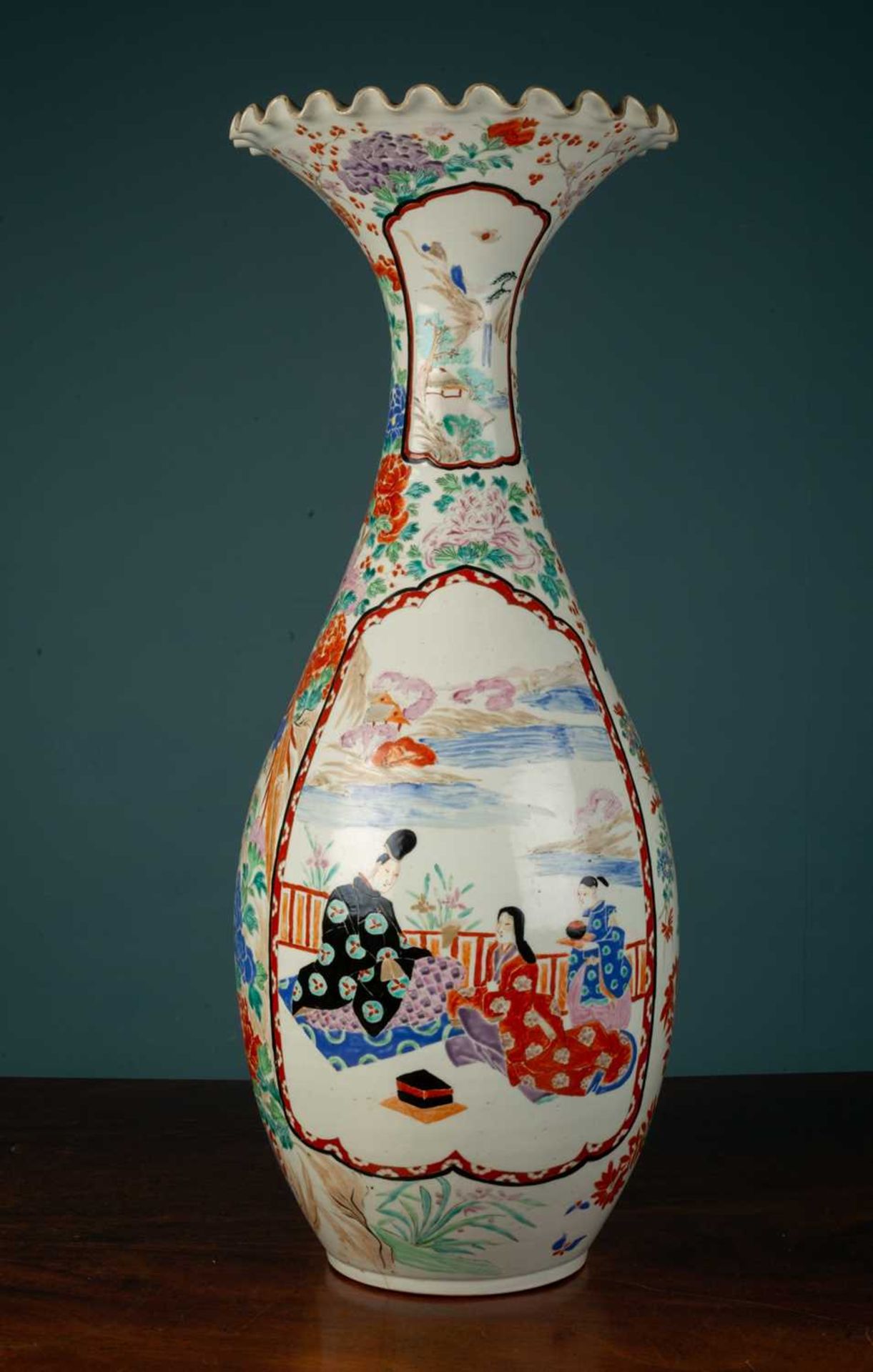 A large 19th century Japanese floor vase