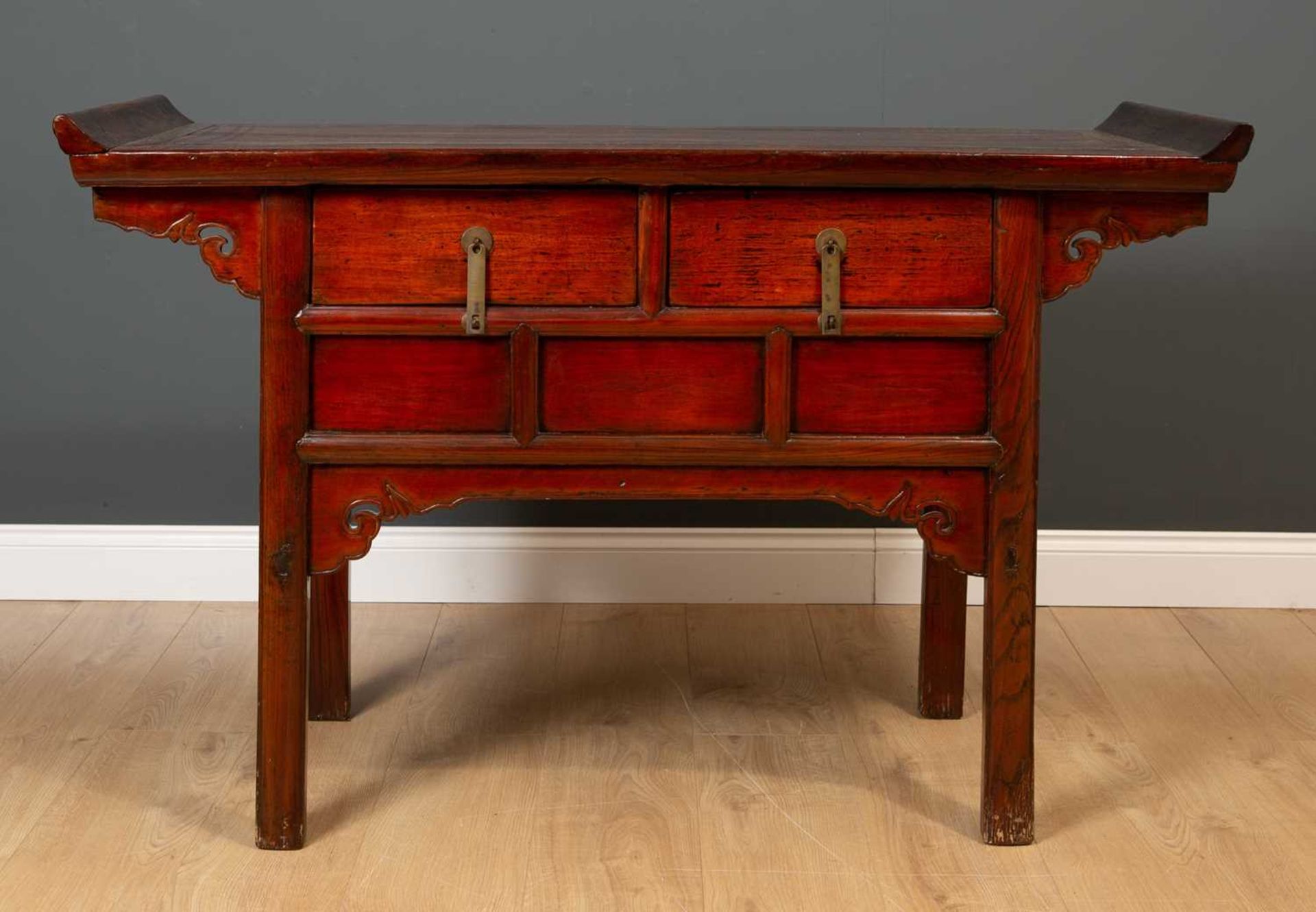 A Chinese elm altar table