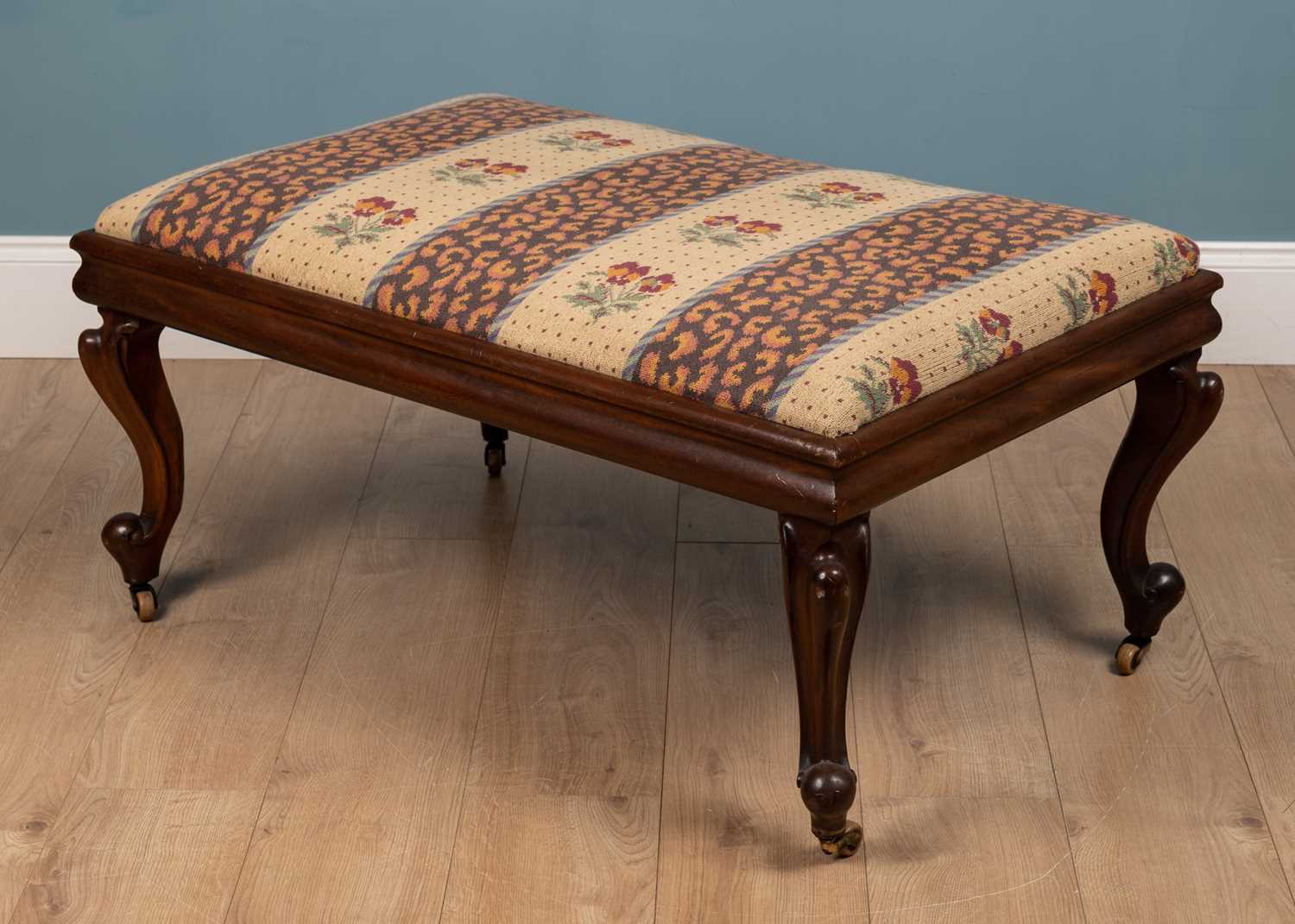 A Victorian mahogany stool