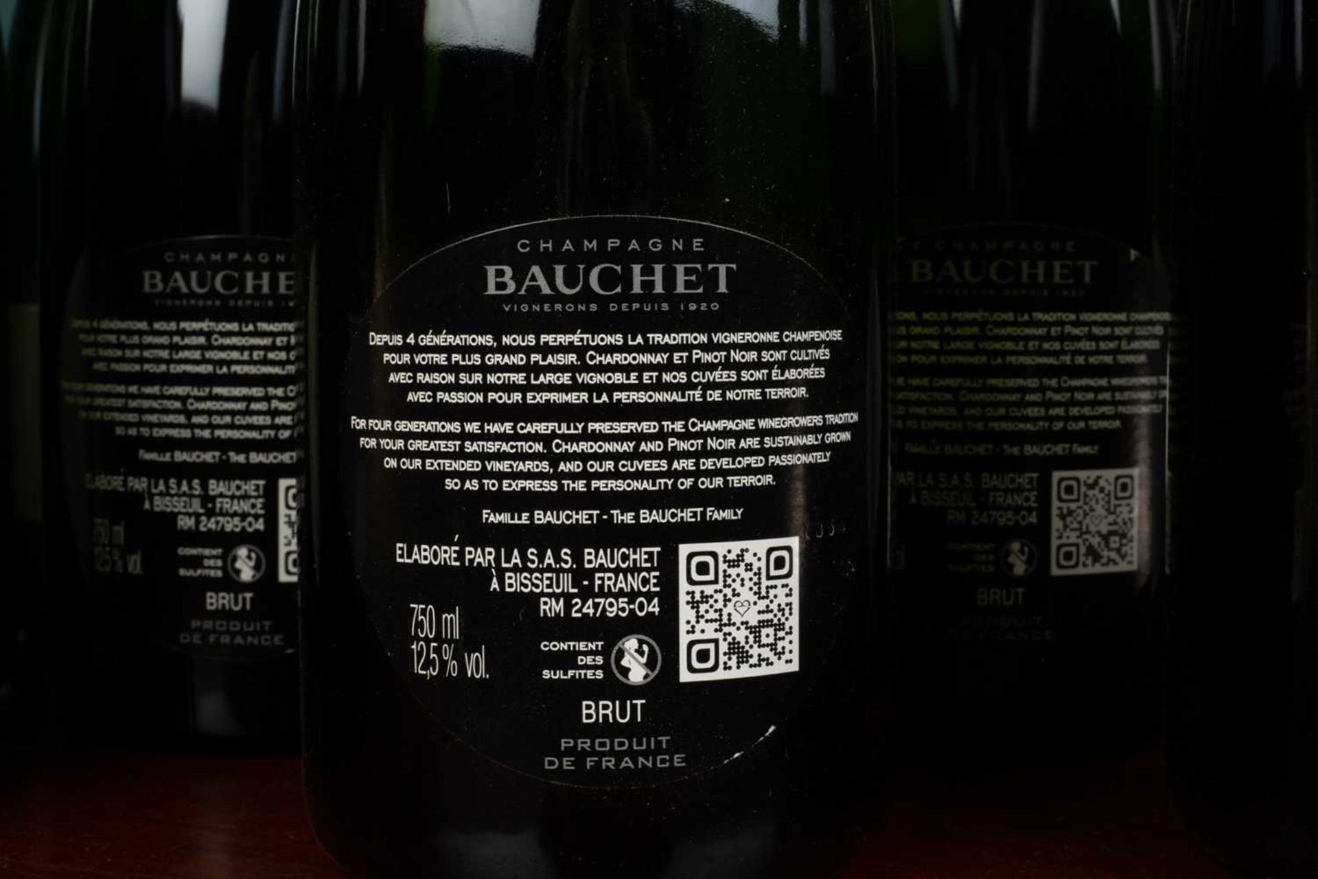 Twelve bottles of Bauchet Brut Champagne - Image 2 of 2