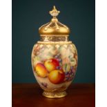 A Royal Worcester pot pourri vase