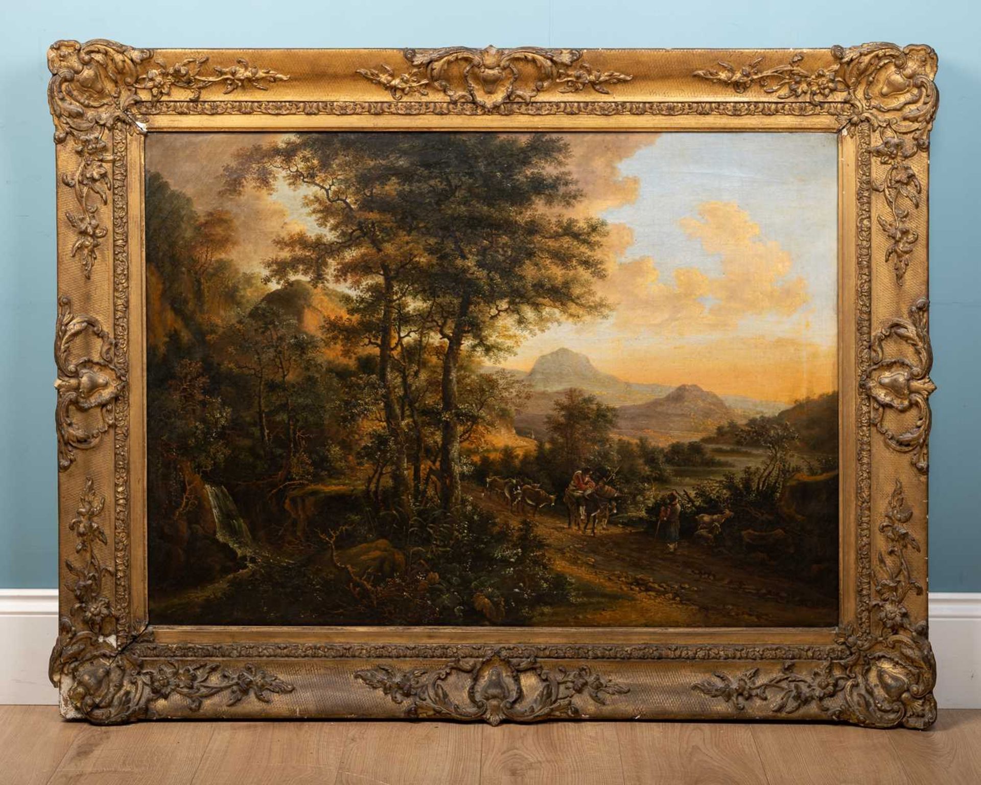 Richard Bankes Harraden (British, b.1778-d.1862), 'Italian Landscape with Monte Socrate'