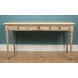 A 19th century continental style console table