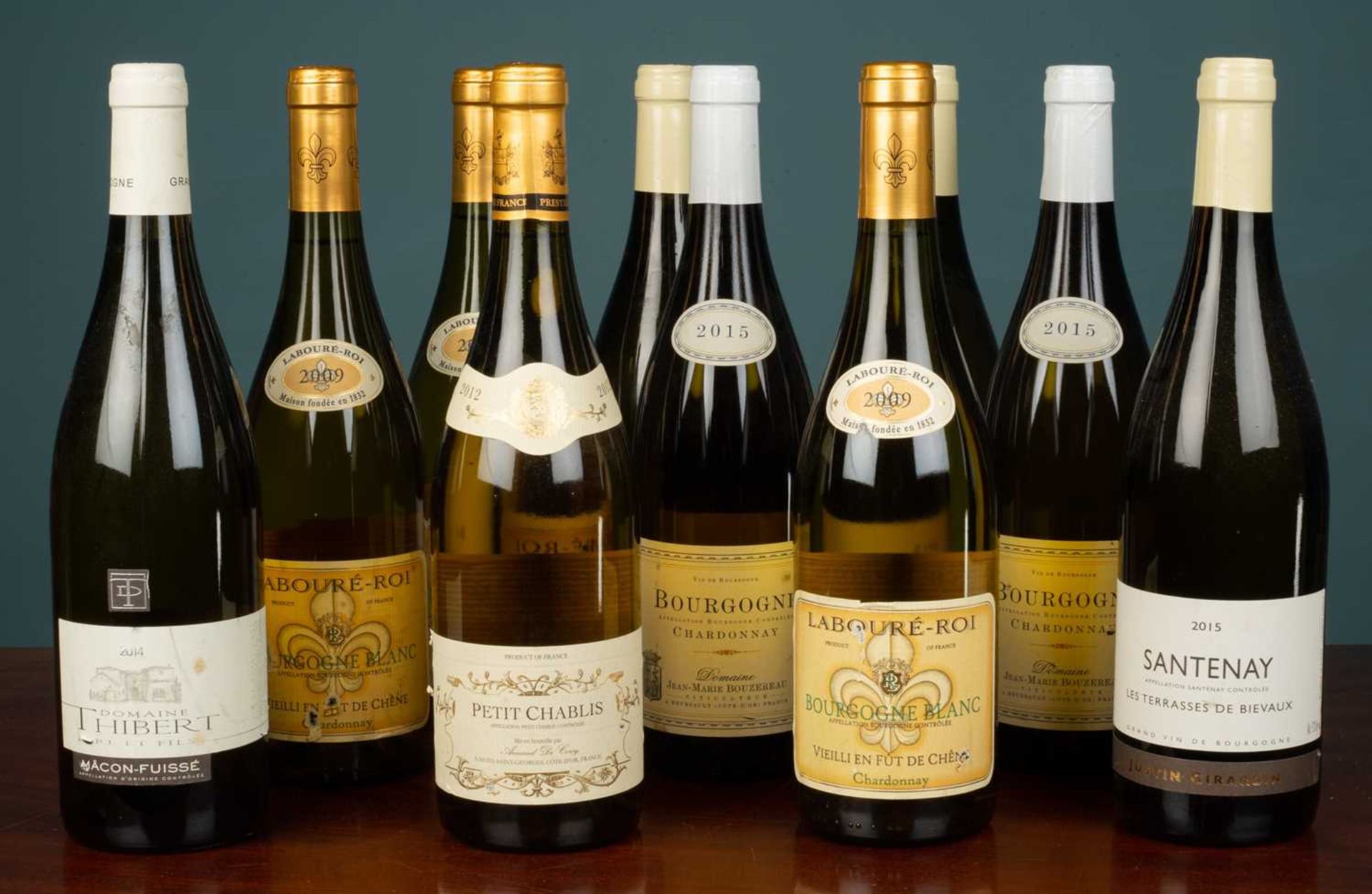 Ten bottles of French white wine