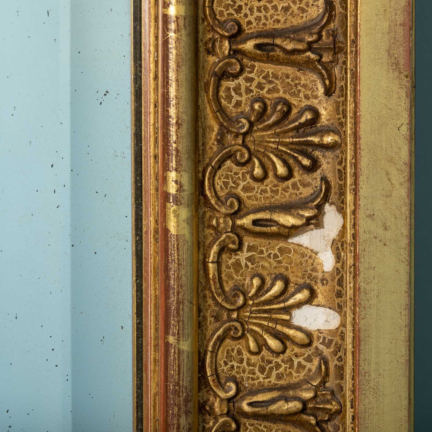 A 19th century rectangular giltwood wall mirror - Image 5 of 5