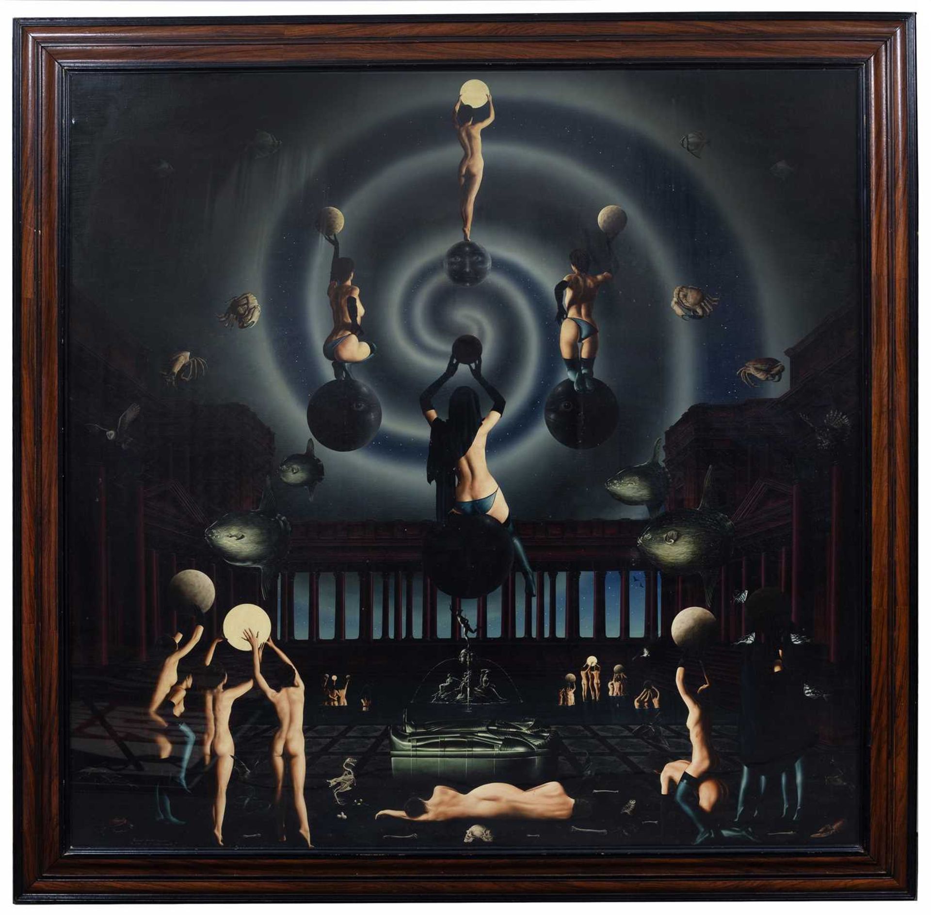 Raymond Douillet Chevoleau (b.1947-), 'La Lune et le culte occulte' - Image 2 of 4