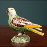 An 18th century Dutch Delft model of a bird