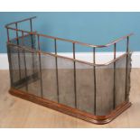 A 19th century copper fire screen