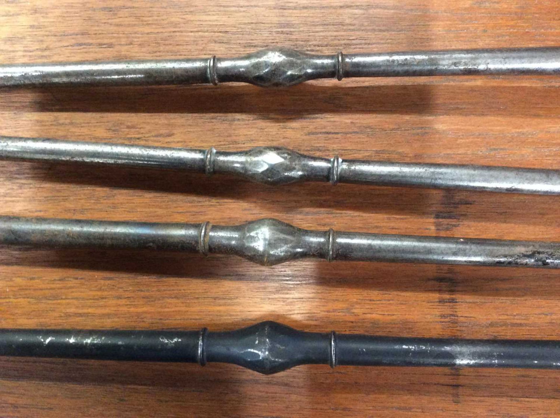 A set of Three Georgian steel fire irons - Bild 3 aus 3