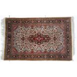 An Indian silk rug