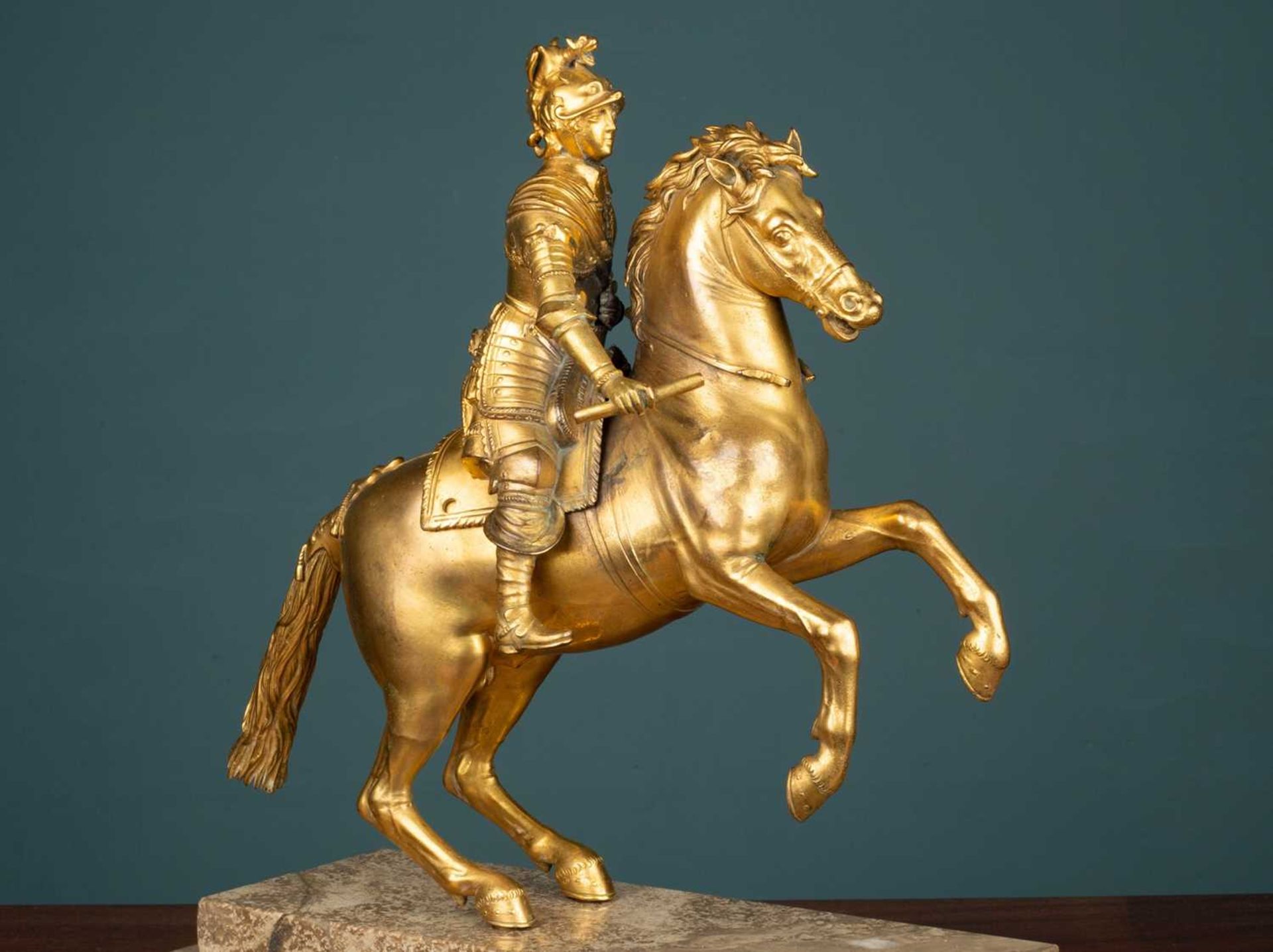 An Austrian or German gilt bronze sculpture