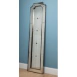 A French style panelled mirror