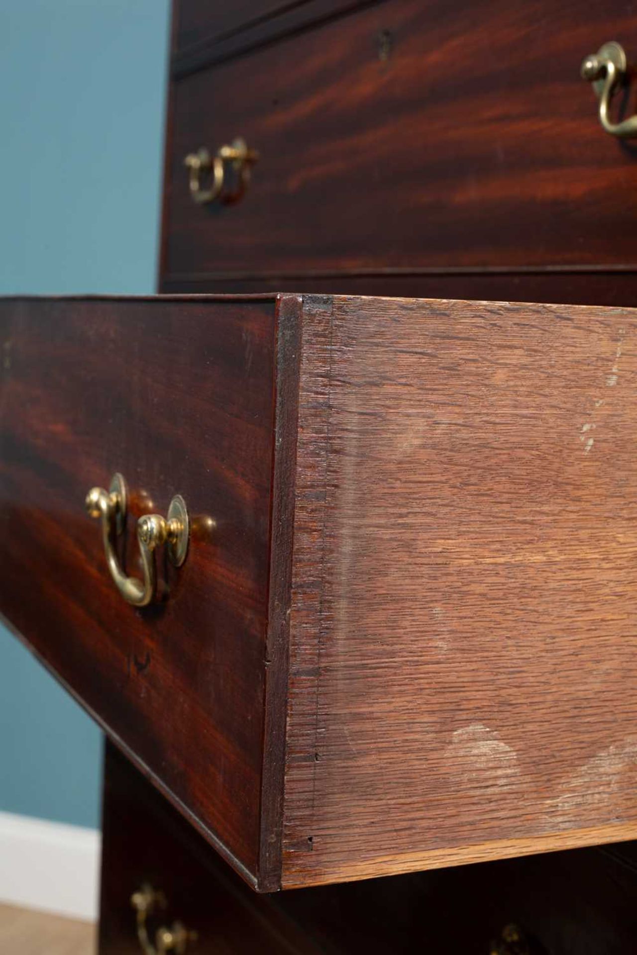 A George III mahogany chest on chest - Image 2 of 6