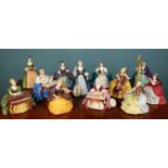 A collection of twelve limited edition Royal Doulton 'Lady Musicians' figures; to include: