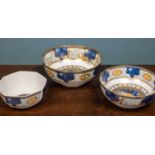 Three Royal Doulton Worcester 'Millenium' china bowls of varying sizes (3)Used condition