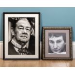 A signed photograph of Rex Harrison, signed 'Best Wishes, Rex Harrison', 46 x 36cm; together with