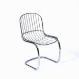 In the manner of Bertoia chrome metal chair, unmarked, 84cm highOverall wear, some marks and