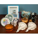 A quantity of decorative contemporary ceramics and other items