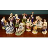 An assortment of ceramic figures