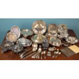 A collection of silver plate