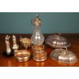 An assortment of silver and silver plated items