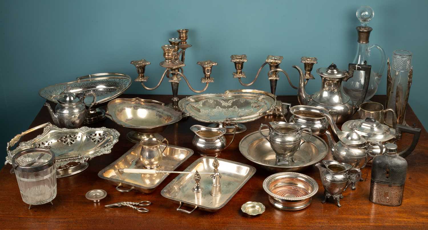 A collection of 19th Century and later silver plate