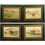 A set of four Lionel Edwards (British, b.1878-d.1966) hunting scene prints