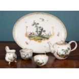 A Meissen porcelain solitaire tea set