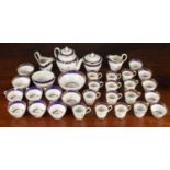 An 18th-century Worcester Flight porcelain part tea and coffee set