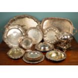A collection of 19th century and later silver plate