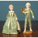 A pair of Worcester figurines