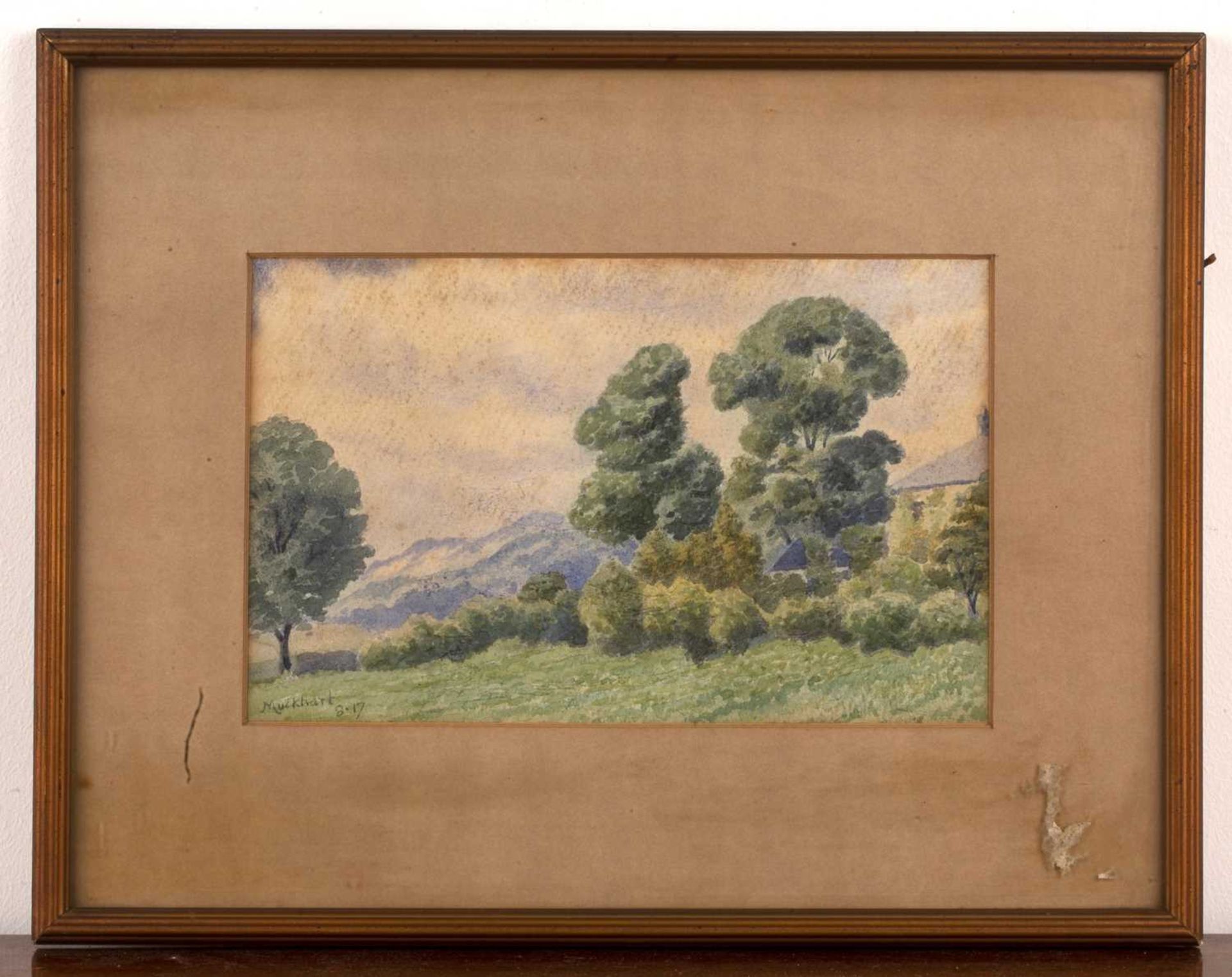 Muckhart (20th Century English School) untitled landscape, watercolour, signed lower left, 15cm x - Image 2 of 6