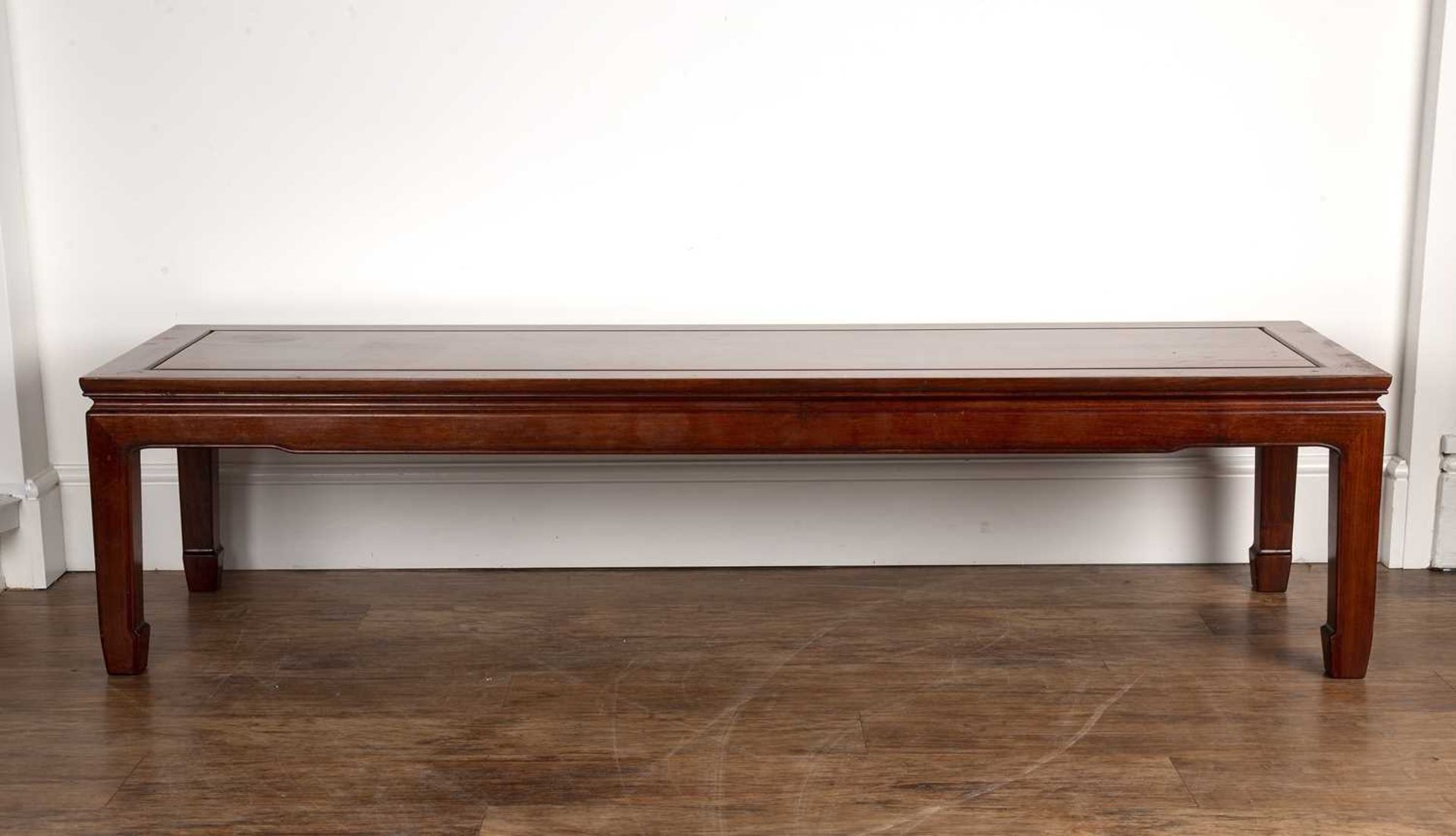 Hardwood Ming style low table Chinese, 20th Century, 66cm long x 51cm deep x 40cm highGenerally good