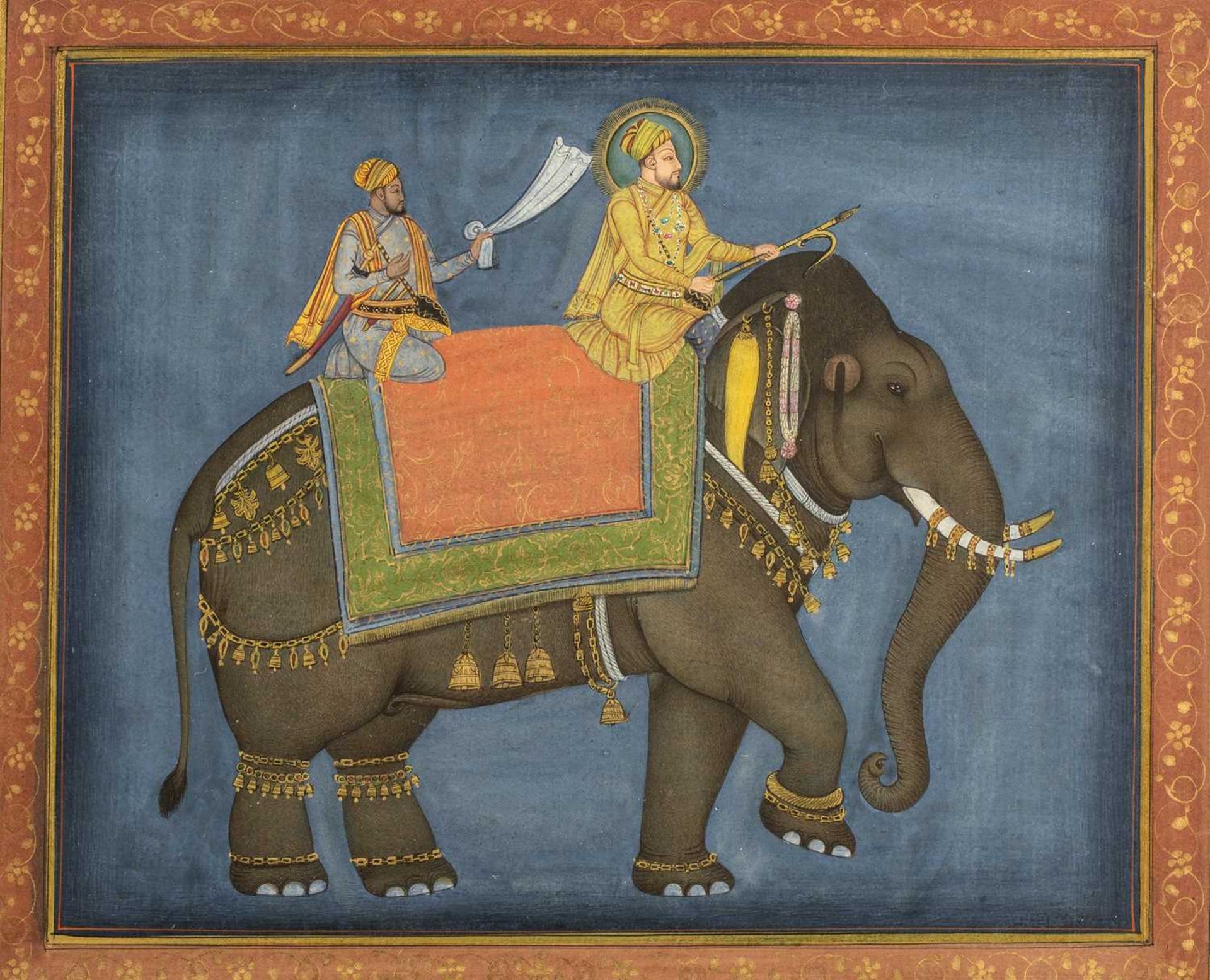 Elephant related pictures Indian, the first depicting Mohammed Adil Shah, Sultan of Bijapur and - Image 2 of 6