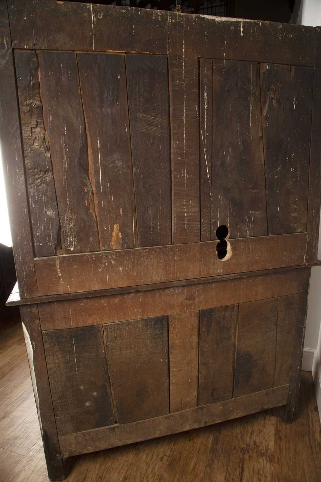 Walnut cabinet in two parts/meuble à deux corps French, late 18th/19th Century, the interior - Image 5 of 5